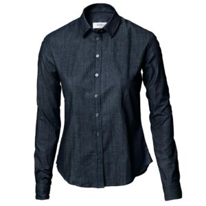 Jeans-Bluse- indigo blue