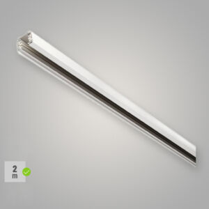 Stromschiene 3 Phasen, 200 cm Länge, Farbe weiß oder schwarz