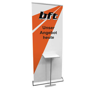 bft Roll-Banner und Ablage